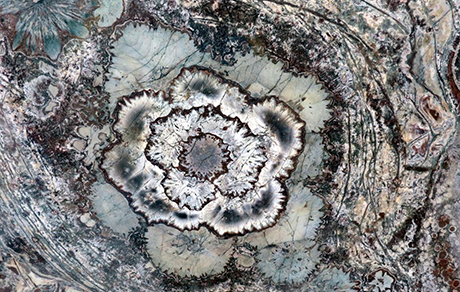 청송 구과상 유문암